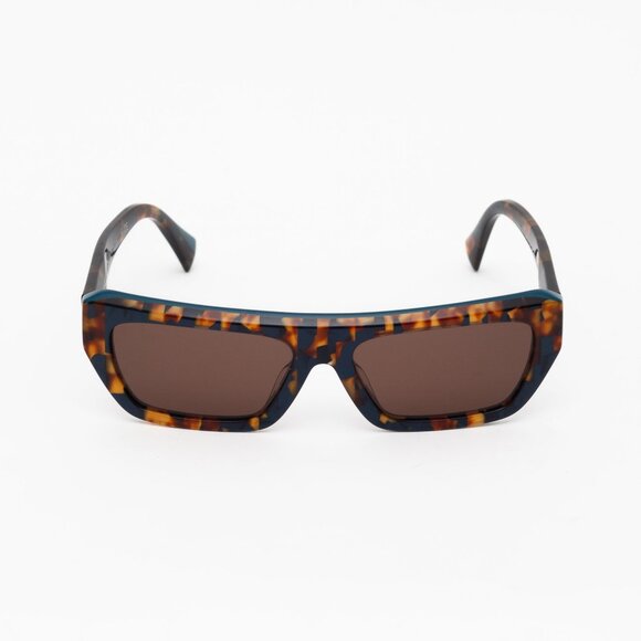 Alain Mikli A0 5053 Armitage 002/73 Teal Brown Tortoise Shield Sunglasses - Picture 6 of 14